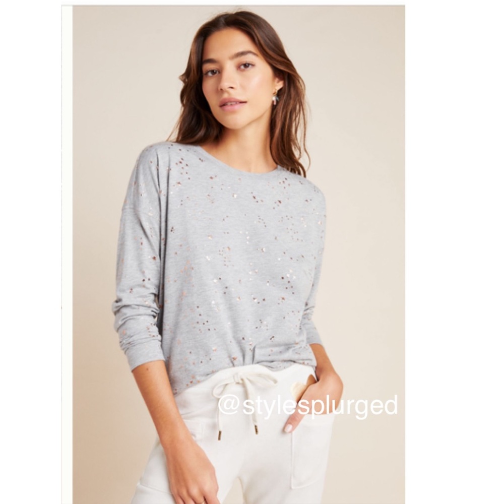 NWT ANTHRO Rise & Shine Graphic Pullover size med